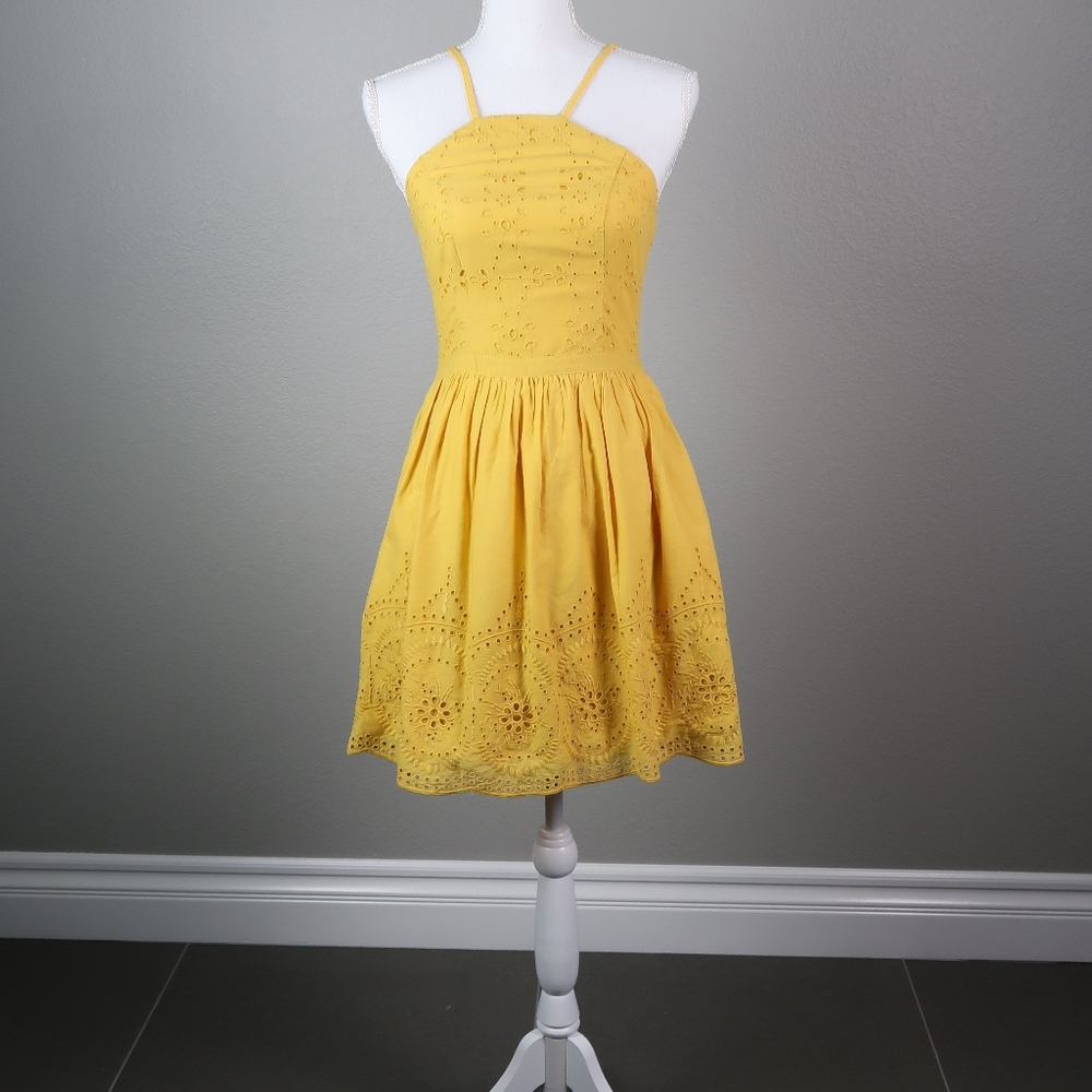 XS A&F Yellow Summer Dress